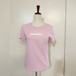 NFL Team Apparel Pink Short Sleeve Chicago Bears Tee